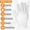 3 Pairs Moisturizing Gloves White Cotton Moisturizing Gloves for