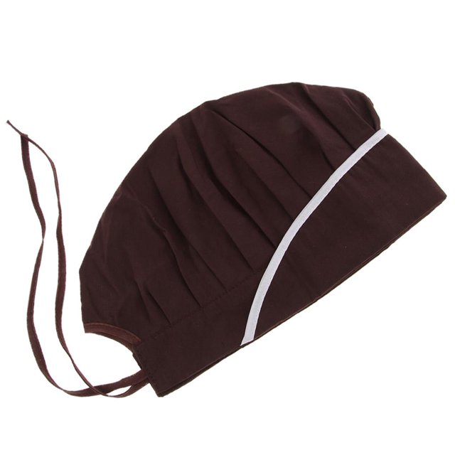 Gorro de cocina de , tapa antipolvo, gorros para restaurantes y hoteles para adultos Marrón Gloria Sombrero de trabajo de Chef femenina