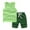 A75-Light Green, variant on Caqnni Toddler Baby Kids Boys Dinosaur Print Tops Elastic Shorts Pants Pajamas Sleepwear Set Children's Day Gift Set For 18-24 Months 2t 3t 4t 5t 6t Pajamas & Dailywear Set