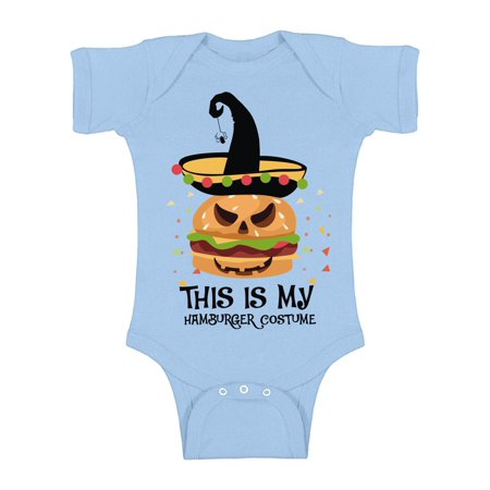 

Awkward Styles Halloween Baby Bodysuit Hamburger Romper