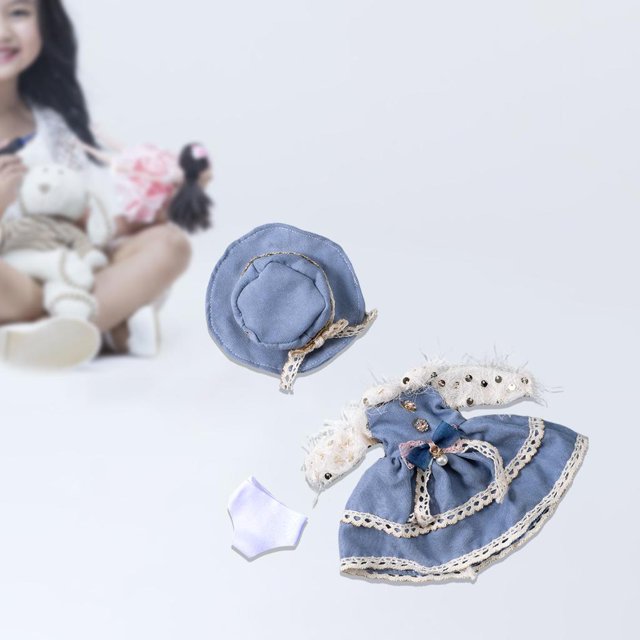 Moda 30cm Mini conjunto de muñeca para 1/6 muñeca de ropa informal accesorios de ropa juguetes CUTICAT vestido de muñeca