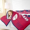 thumbnail image 4 of jejeloiu Baseball Bedding Comforter Set,Sport City Twin Comforter Sets,Acleveland Bedding Set For Teens Kids,Breathable Home Decor Reversible,2pcs, 4 of 8