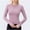 Pink, variant on Naittoop Women Long Sleeve Yoga Top Workout Shirt Athletic Running Activewear Tee Lightweight Training Fitness Sportswear UPF 50 Sun Protection