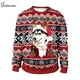 thumbnail image 4 of Chándal de cuello redondo para hombre, sudaderas Unisex con estampado de Calavera, ropa de calle de Navidad fea, ropa Vintage para hombre, 4 of 4