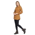 thumbnail image 2 of Blusón Largo Mujer Moda Casual Café Manga Larga Con Puño Tipo Camisa Lisa Botones Bolsa Delantera cafe M INCÃGNITA 550413, 2 of 5