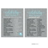 Celebrity Name Game Gray Boy Elephant Baby Shower Games , 20-Pack