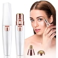 thumbnail image 3 of Eyebrow Shaving, Eyebrow Trimmer, 2 in 1 Facial Hair Remover, Electric Eyebrow Remover, LED Light, Eyebrow Epilator for Face / Eyebrow / Chin Stub, USB Rechargeable, 3 of 7