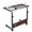 80cm, variant on HEYWU Solid Structure Height Adjustable Chipboard Steel End Table, Retro