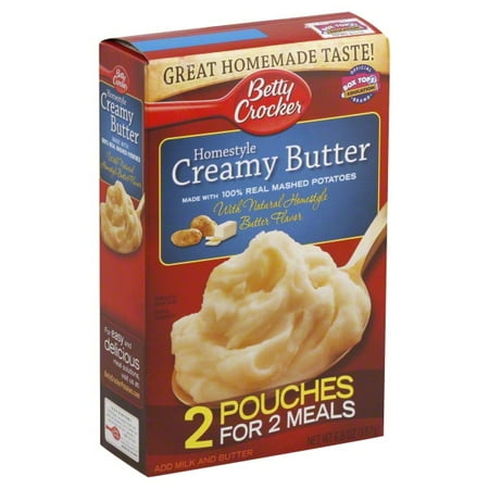 Betty Crocker Homestyle Creamy Butter Mashed Potatoes Side Dish Pack