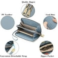 thumbnail image 4 of FALAN MULE Wallet for Women Clutch RFID Blocking Wristlet Leather Purse Large Capacity Credit Card Holder with Grip Hand Strap, 4 of 12