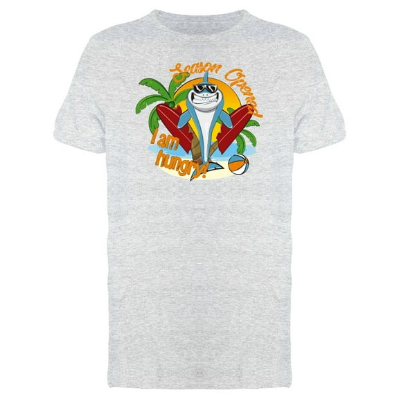 Season Opened Funny Shark Tee Men's -Image by Shutterstock