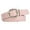 Pink, variant on A And Versatile Wide Belt with Solid Color Square Buttons And for Ladies Men's Adjustable Belt