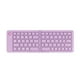 thumbnail image 2 of Teclado de computadora, escritura silenciosa eficiente, recargable, 68 teclas, teclado plegable para teléfono inteligente Púrpura, 2 of 8