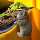 thumbnail image 5 of estatuas de animales creativo estatua decorativa de animales , , decoraciones sanales de escritorio para , gato gris CUTICAT Estatuilla de conejito, 5 of 7