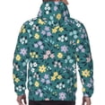 thumbnail image 7 of Pofeuu Floral Print Mens Casual Hooded Collar Drawstring Hoodies Pullover Sweatshirts Casual Long Sleeve Shirts-3X-Large, 7 of 7