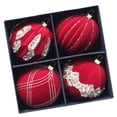 thumbnail image 5 of Elegant Christmas Sphere Ornament Flocking Christmas Baubles with Rhinestones for Elegant Holiday Tree Trimming, 5 of 9