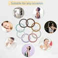 thumbnail image 4 of Clear Spiral Hair Ties for Thick Hair - 10 Clear Large Hair Ties for Women - Extra Large Hair Ties for Men, No Crease Ponytail Holder - Transparent Coil Hair Ties, 4 of 7