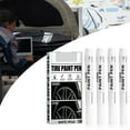 thumbnail image 1 of 4Pcs White Paint Marker Pen for Car Tyre Drawing Art Craft Permanent Paint Pen, 1 of 7