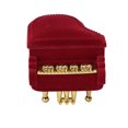 thumbnail image 2 of Joyero portátil con forma de piano, ideal para guardar pendientes, collares, anillos, regalos y viajes., 2 of 14