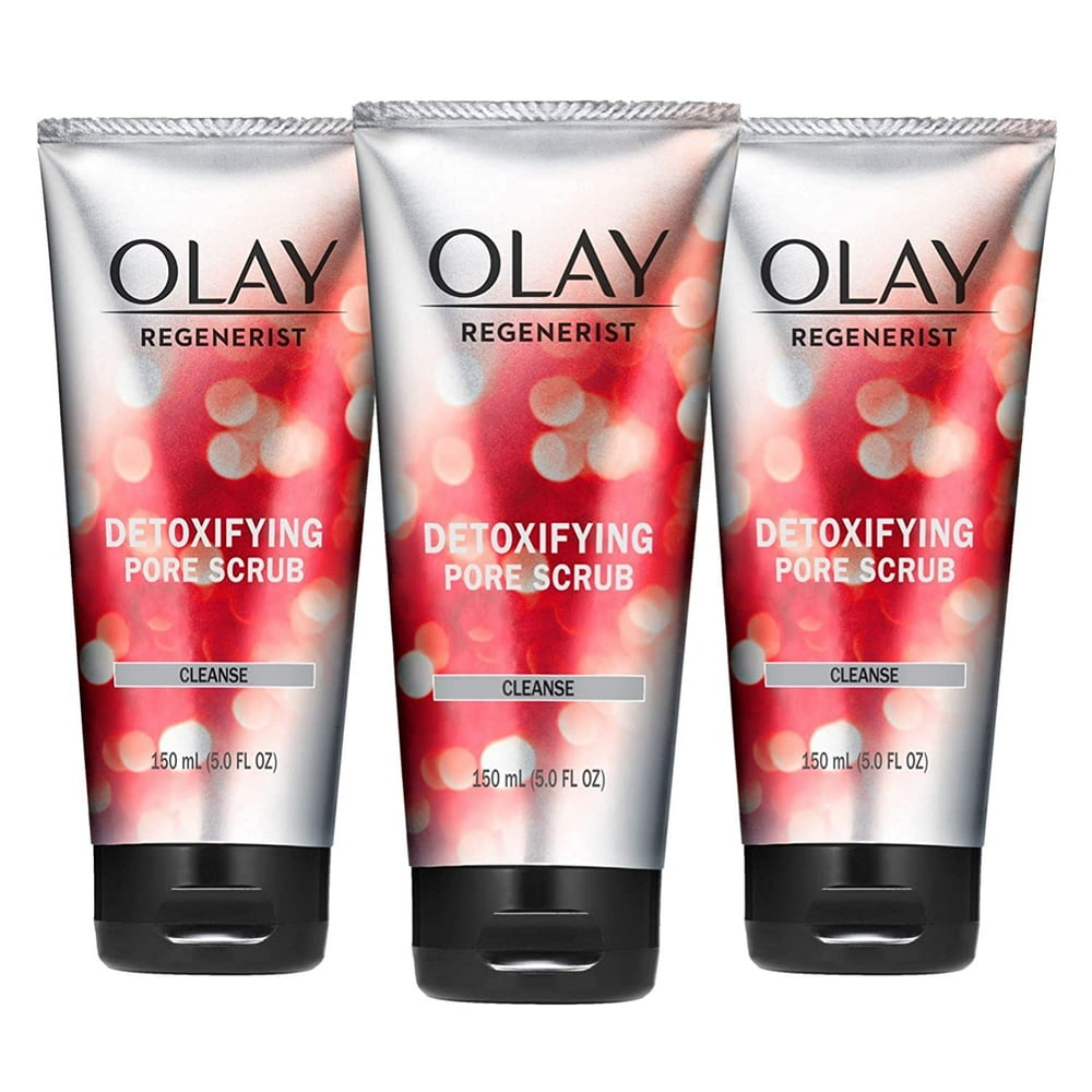 Facial Cleanser by Olay Regenerist, Detoxifying Pore Scrub & Exfoliator