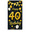 2A, variant on Black and Gold Glittery Happy 40th Birthday Banner Party Decoration Backdrop Photography Props for Birthday Parties Celebrations Events Decorations