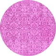thumbnail image 1 of Ahgly Company Indoor Round Persian Pink Traditional Area Rugs, 7' Round, 1 of 4