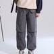 thumbnail image 2 of Odeerbi 7-15 Años Niñas Pantalones Cargo Impermeable Softshell Pantalones Cortavientos Color Sólido Casual Pantalones de Trabajo Con Bolsillo, 2 of 7