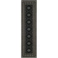 thumbnail image 3 of SAFAVIEH Veranda Magna Southwestern Indoor/Outdoor Area Rug, 4' x 5'7", Black/Cream, 3 of 7