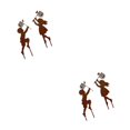 thumbnail image 1 of Naiovety Craft Iron Children Silhouette Garden Pation Statues  In-Ground 2piezas Chico Chica, 1 of 1