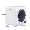 thumbnail image 2 of Equator Compact Vented Sensor Dryer 3.5cf/13lbs 110V Bottom control DIGITAL, 2 of 12