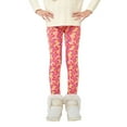 thumbnail image 5 of BULLPIANO 3-13T Girls Footless Leggings Printing Warm Thick Fleece Lined Leggings, 5 of 12