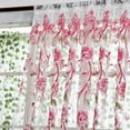 thumbnail image 4 of Kiplyki Peony Sheer Curtain Tulle Window Treatment Voile Drape Valance 1 Panel Fabric, 4 of 9