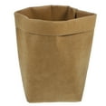 thumbnail image 1 of Washable Kraft Paper Container Decorative Reusable Paper Bag Organizer Flowerpot Cover Toy for Decoration and Storage Size S(Light Brown), 1 of 9