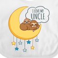 thumbnail image 4 of Inktastic I Love My Uncle Boys or Girls Baby Bib, 4 of 4