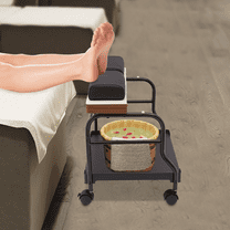 Footrest Stand Beauty Salon Nail Or Foot Bath Spa Portable Trolley, Cart for Foot Rest Pedicure Manicure Furniture Massage Table Salon Supplies