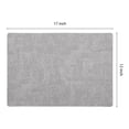 thumbnail image 4 of Unique Bargains Faux Leather Table Placemats for Kitchen Dining Table Light Light Gray, 4 of 7