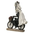 thumbnail image 4 of Pacific Giftware Love Never Dies on Bicycle Statue, Marriage Knick Knacks Couple Ornament, Groom Bride Decorations, Newlyweds Gift Macabre, 8.78" x 4.13" x 11", 4 of 5