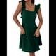 thumbnail image 2 of Vestido Corto con Lazo y Espalda Descubierta para Mujer, Modelos de Verano, Vestidos Halter, Vestidos de Fiesta Verde Oscuro S, 2 of 8
