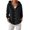 Black, variant on Kureaily Knitted Hooded Cardigan Coat With Buttons Pure Color Casual And Fashionable Women's Wear For Autumn And Winter Lightweight Clothing