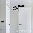 thumbnail image 2 of Glowneon Toilet Paper Restroom Door Corner, Funny Toilet Door Topper, 2 of 5