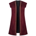 thumbnail image 2 of FASHOFT Adult Renaissance Pirate Halloween Long Embroidered Vest Cosplay Outfit Stage Performance Theme Party Fancy Dress Up Halloween S, 2 of 9