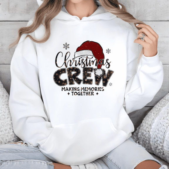 Plaid Star Christmas Crew Hoodie | Family Matching Graphic Sweatshirt | Making Memories Together Holiday Top
