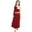 Red, variant on Girls Ruffle Metallic Gold Dance Dress Long Sleeve Ballroom Tunic Dress Church Block Praise Dancewear Red 4
