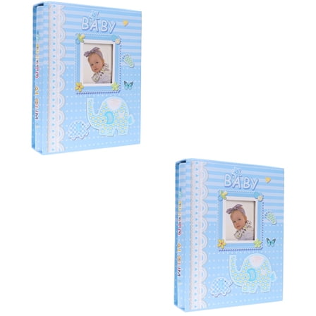 2 Count Photo Baby Books Page Album Commemorative Child