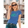 thumbnail image 2 of Image Conscious Elephant With Penguins T-Shirt Womens -Jay Fleck Designs, Female Regular Fit, 2 of 4