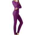 thumbnail image 1 of Peach Couture Ensemble Thermique 2 Pcs en Micro-Polaire pour Femmes, 1 of 1