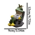 thumbnail image 3 of Desktop Decor,Drinking Coffee Frog With Crown Figurine Miniature Resin Craft For Garden Frog Decor Garden Statue Resin Animal Sculpture Ornament For Indoor Outdoor Home Patio Yard, 3 of 9