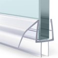 thumbnail image 2 of Shower Door Bottom Seal 3 Section Sectional Shower Installation Kit Frameless Glass Shower Door Seal, 2 of 5