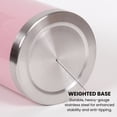 thumbnail image 6 of Creative Home Stainless Steel Weighted Base 7" x 7" x 7" 1-Copartment Kitchen Utensil Organizer, Pink, 6 of 7
