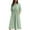 Green, variant on LOVZFMLL Women's Summer Midi Dresses 2025 Casual Short Sleeve V Neck Buttons Belted Ruffle A-Line Flowy Dresses with Pockets Wine XL
